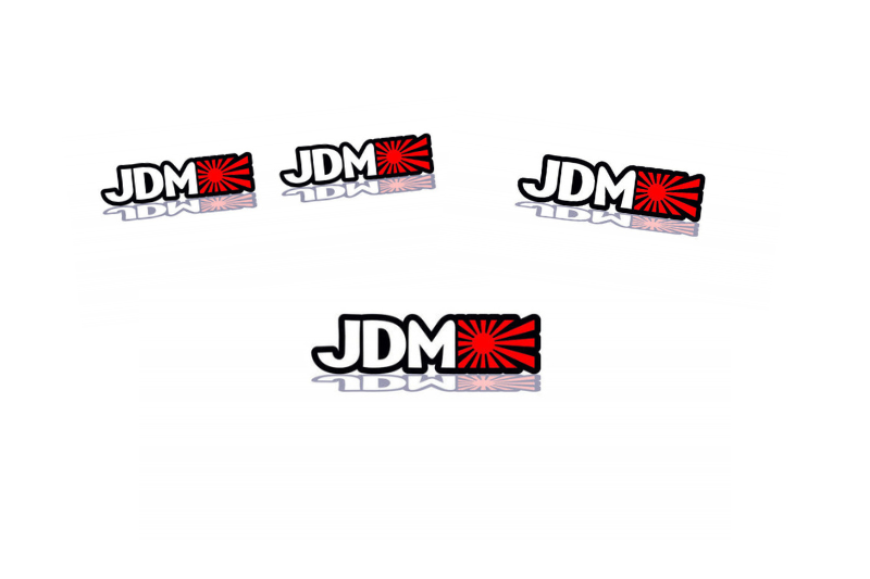 Nissan Emblem & Badges set with JDM logo (Type 2) Nissan emblems decoinfabric