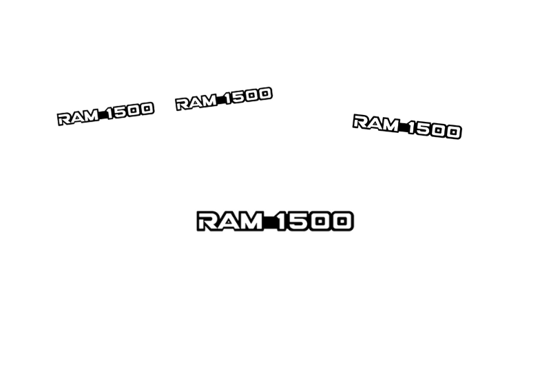 Dodge RAM Emblem & Badges set with RAM 1500 logo Dodge emblems decoinfabric