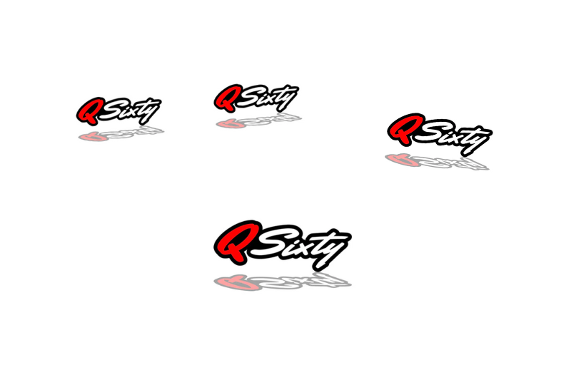 Infiniti Emblem & Badges set with Q60 logo Infiniti emblems decoinfabric