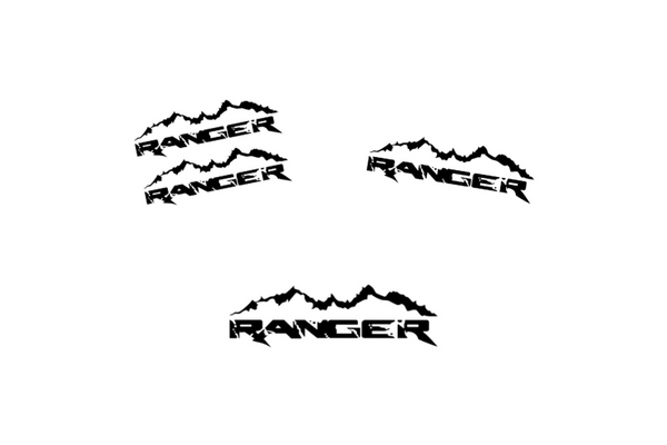 Ford Ranger Emblem & Badges set with Ranger logo (Type 5)