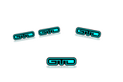 Ford Mustang Emblem & Badges set with GTD logo (Type 2) Ford emblems decoinfabric