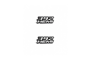 Dodge Emblem & Badge Set - Grille and Tailgate 392Hemi logo (Type 2) Dodge emblems decoinfabric WHITE