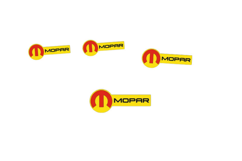 Dodge Emblem & Badges set with Mopar logo (Type 11) Dodge emblems decoinfabric