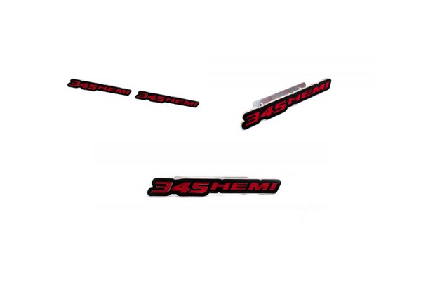 Dodge Emblem & Badges set with 345 Hemi logo