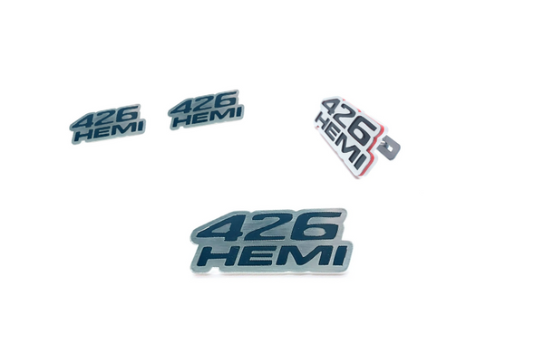 Dodge Stainless Steel Emblem & Badges set with 426HEMI logo