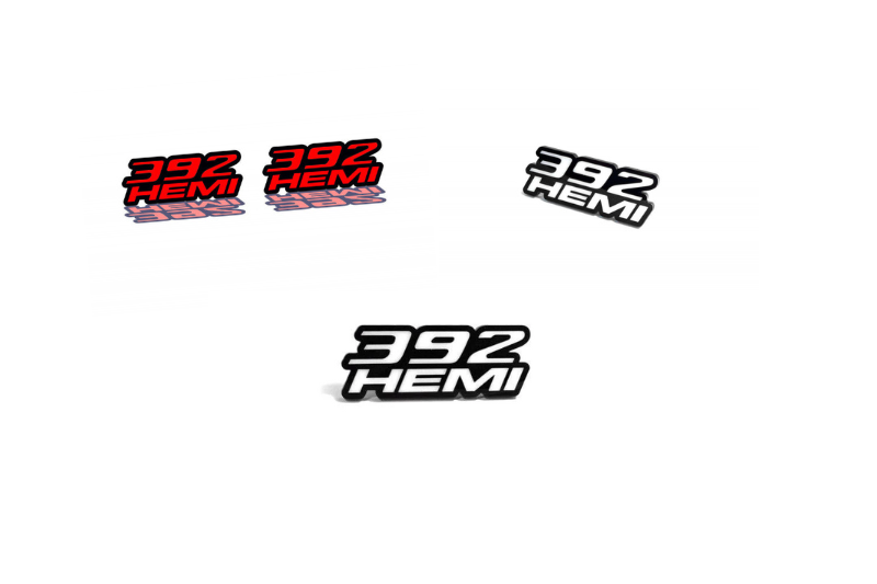 Dodge Emblem & Badges set with 392Hemi logo (Type 2) Dodge emblems decoinfabric