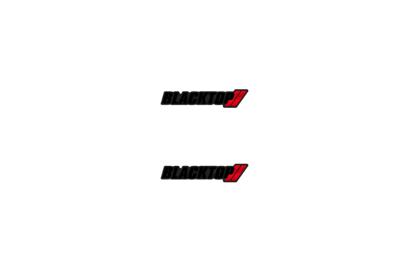 Dodge Emblem & Badge Set - Grille and Tailgate Blacktop logo Dodge emblems decoinfabric BLACK