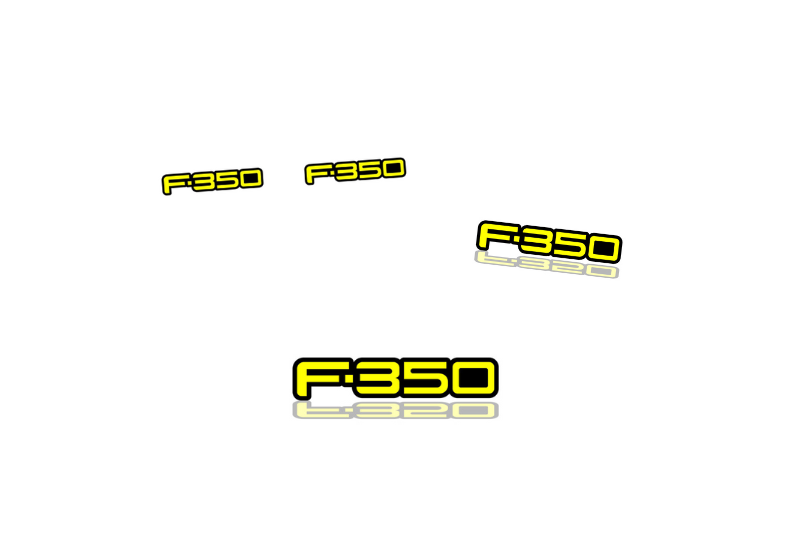 Ford Emblem & Badges set with F-350 logo