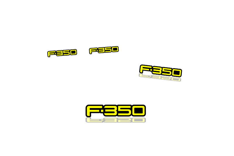 Ford Emblem & Badges set with F-350 logo Ford emblems decoinfabric