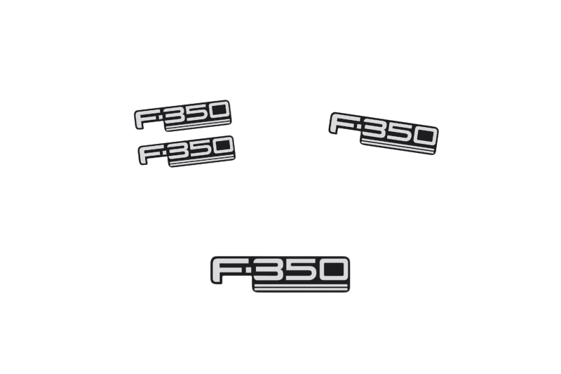 Ford F350 Emblem & Badges set with F350 logo