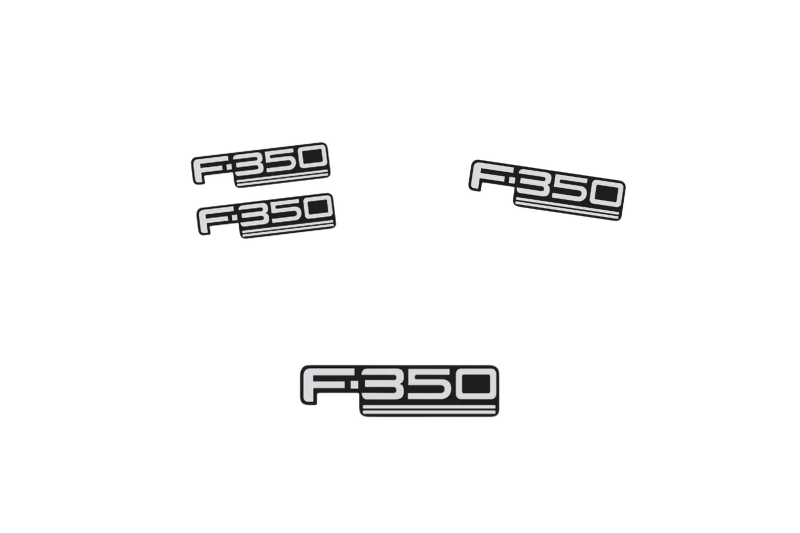 Ford F350 Emblem & Badges set with F350 logo Ford emblems decoinfabric