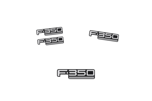 Ford F350 Emblem & Badges set with F350 logo