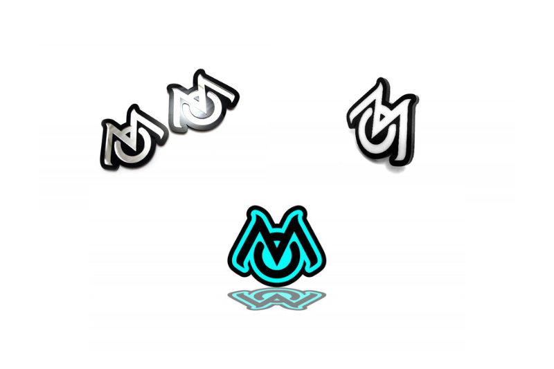 Dodge Emblem & Badges set with Mopar logo (Type 6) Dodge emblems decoinfabric