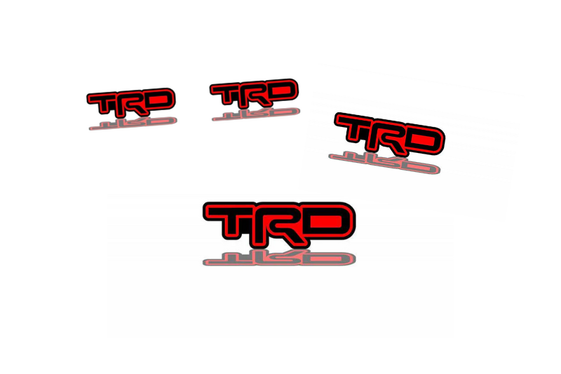 Toyota Emblem & Badges set with TRD logo (Type 2) Toyota emblems decoinfabric