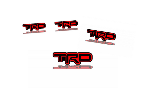 Toyota Emblem & Badges set with TRD logo (Type 2)