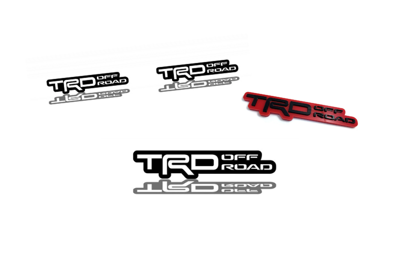 Toyota Emblem & Badges set with TRD offroad logo