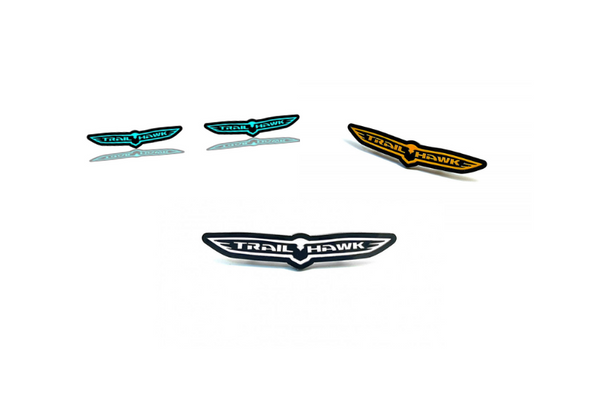 Jeep Emblem & Badges set with Trailhawk logo (Type 2)