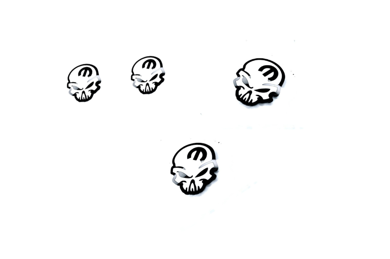 Dodge Emblem & Badges set with Mopar Skull logo (Type 3) Dodge emblems decoinfabric
