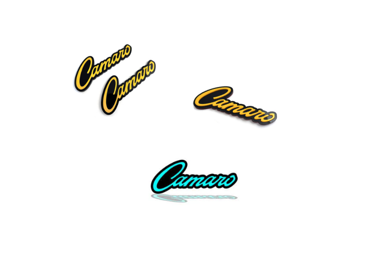 Chevrolet Camaro Emblem & Badges set with Camaro logo