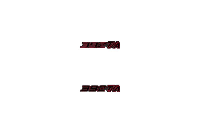 Dodge Emblem & Badge Set - Grille and Tailgate 392 T/A logo (Type 2) Dodge emblems decoinfabric RED
