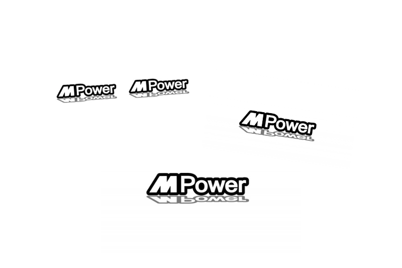 BMW Emblem & Badges set with M Power logo BMW emblems decoinfabric