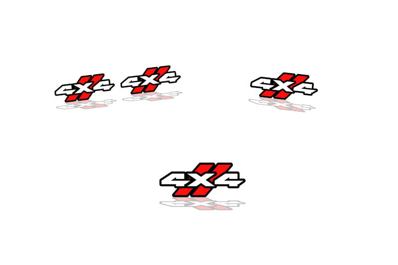 Dodge Emblem & Badges set with 4x4 Dodge logo Dodge emblems decoinfabric