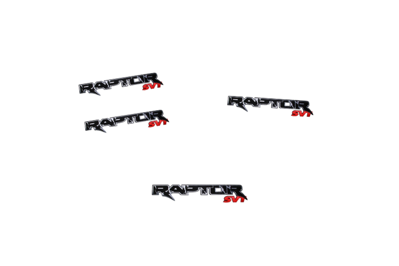 Ford Ranger Emblem & Badges set with Raptor SVT logo (Type 2)