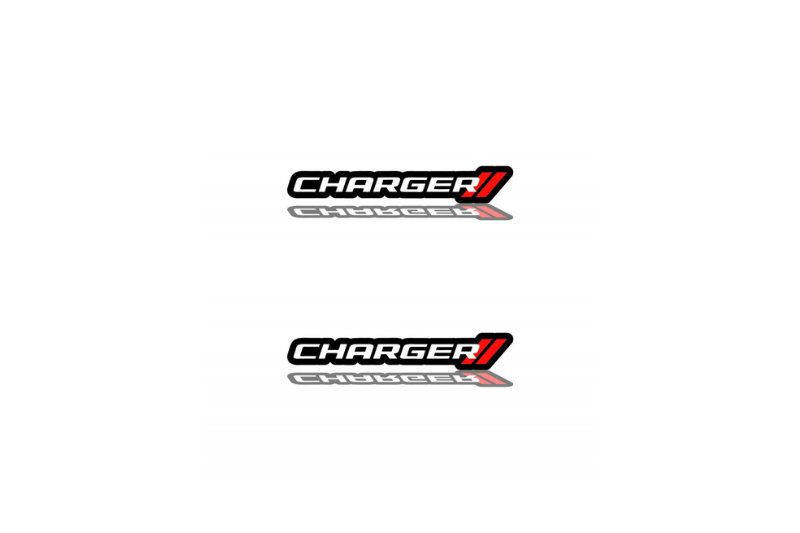 Dodge Emblem & Badge Set - Grille and Tailgate Dodge Charger logo (Type 2)