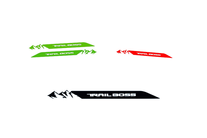 Chevrolet Emblem & Badges set with Trail Boss logo Chevrolet emblems decoinfabric