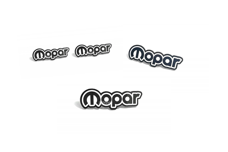 Dodge Emblem & Badges set with Mopar logo (Type 4) Dodge emblems decoinfabric