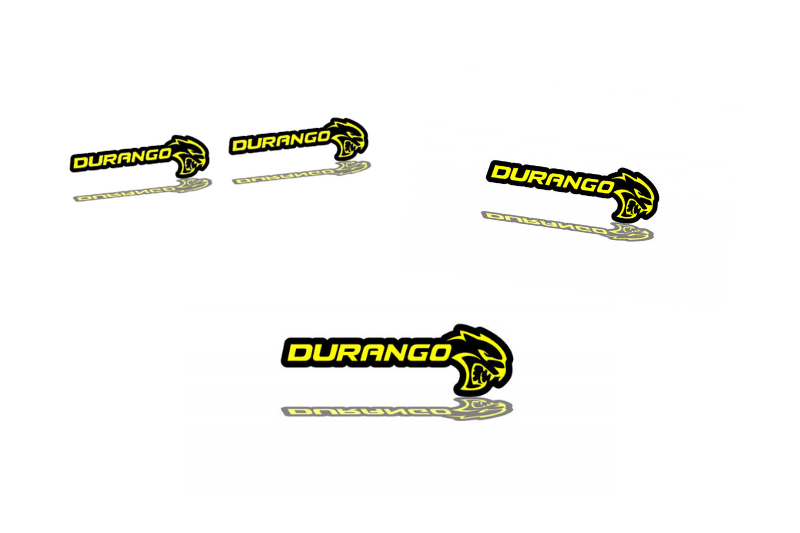 Dodge Emblem & Badges set with Durango + Hellcat logo Dodge emblems decoinfabric