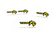Jeep Emblem & Badges set with Trail + Hawk logo Jeep emblems decoinfabric