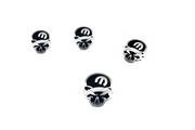 Dodge Stainless Steel Emblem & Badges set with Mopar Skull logo (Type 2) Dodge emblems decoinfabric
