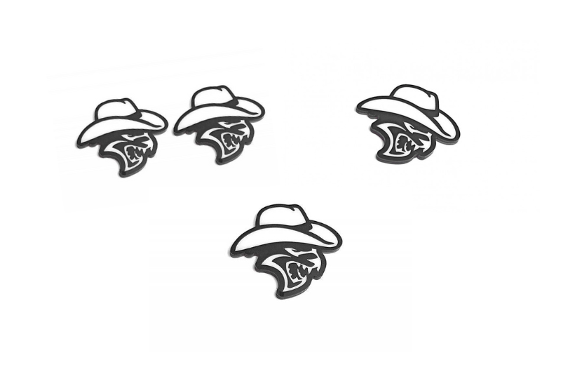 Dodge Emblem & Badges set with Hellcat Cowboy logo Dodge emblems decoinfabric