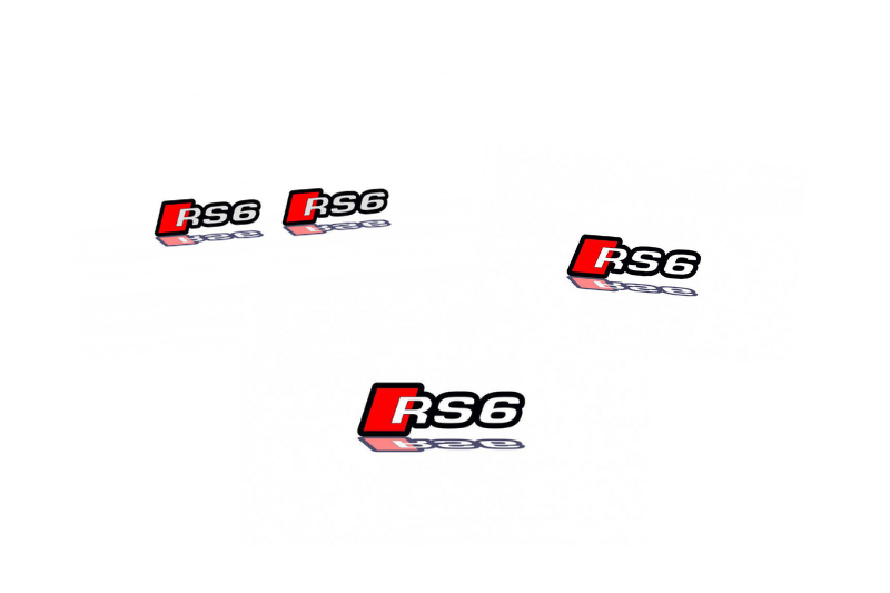 Audi Emblem & Badges set with RS6 logo