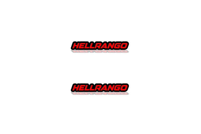 Dodge Emblem & Badge Set - Grille and Tailgate Hellrango logo