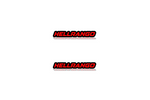 Bild in die Galerieansicht laden, Dodge Emblem &amp; Badge Set - Grille and Tailgate Hellrango logo — Red