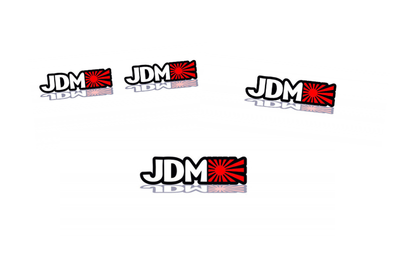 Emblem & Badges set with JDM logo (Type 2) Subaru emblems decoinfabric