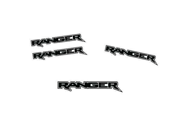 Ford Ranger Emblem & Badges set with Ranger logo (Type 3)