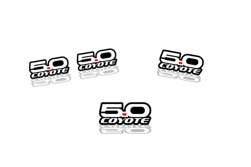 Ford Mustang Emblem & Badges set with 5.0 Coyote logo Ford emblems decoinfabric
