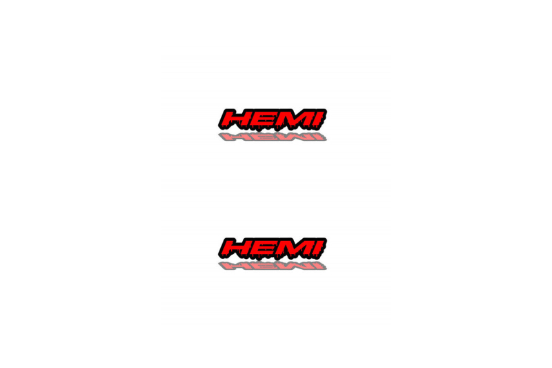 Dodge Emblem & Badge Set - Grille and Tailgate Hemi Blood logo