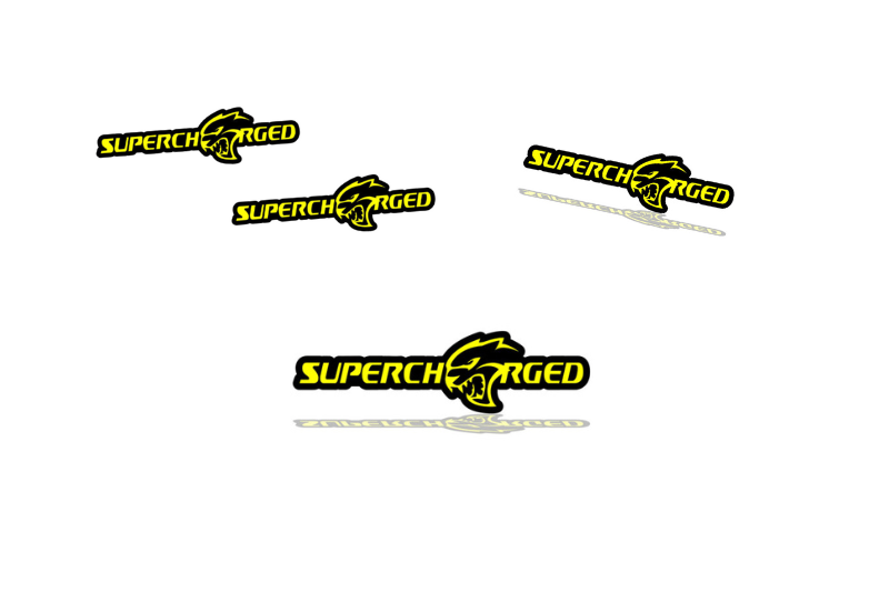 Dodge Emblem & Badges set with Supercharged + Hellcat logo Dodge emblems decoinfabric