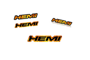 Chrysler Emblem & Badges set with Hemi Fire logo Chrysler emblems decoinfabric