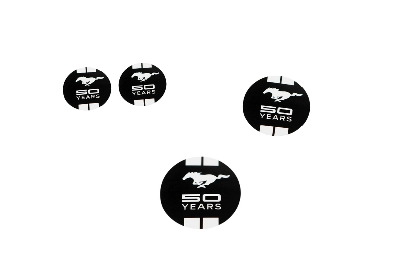 Ford Emblem & Badges set with Mustang Horse 50 Years logo Ford emblems decoinfabric