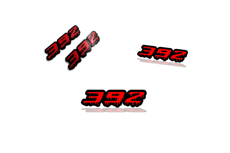 Jeep Emblem & Badges set with 392 Blood logo Jeep emblems decoinfabric