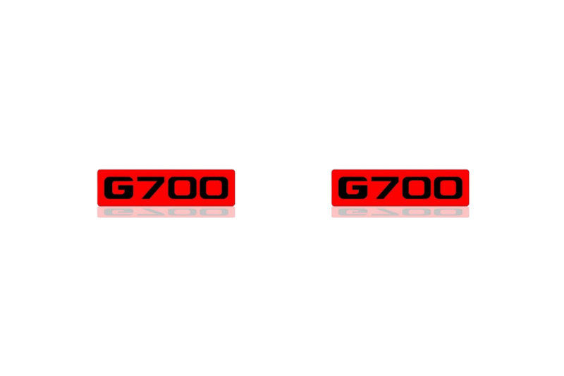 Mercedes G-Class emblem for fenders with G700 logo (type 2) fender decoinfabric