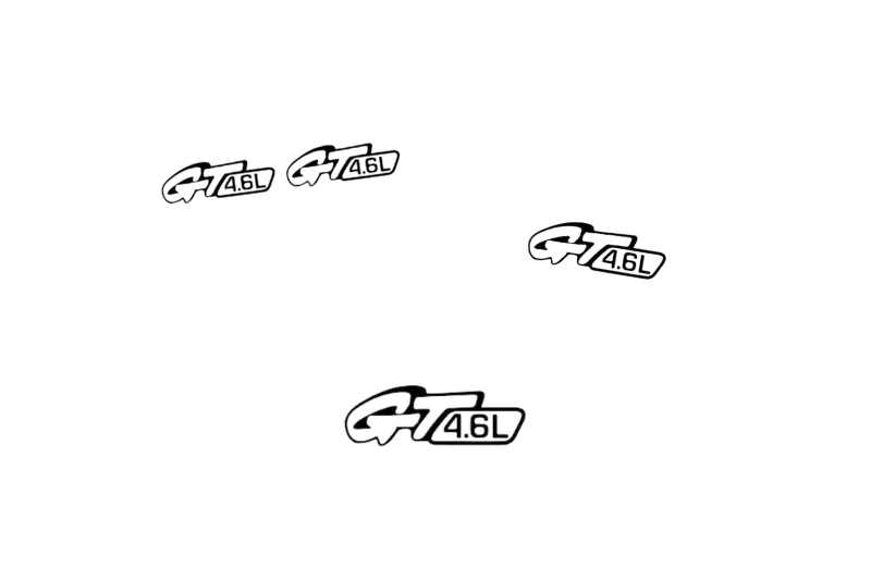 Ford Emblem & Badges set with GT 4.6L logo