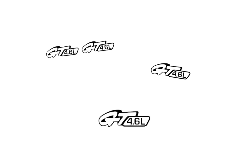 Ford Emblem & Badges set with GT 4.6L logo Ford emblems decoinfabric