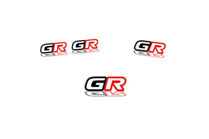 Toyota Emblem & Badges set with GR logo (Type 2)