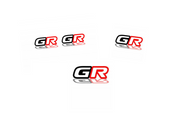 Toyota Emblem & Badges set with GR logo (Type 2) Toyota emblems decoinfabric
